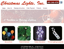 Tablet Screenshot of christmaslightsinc.com